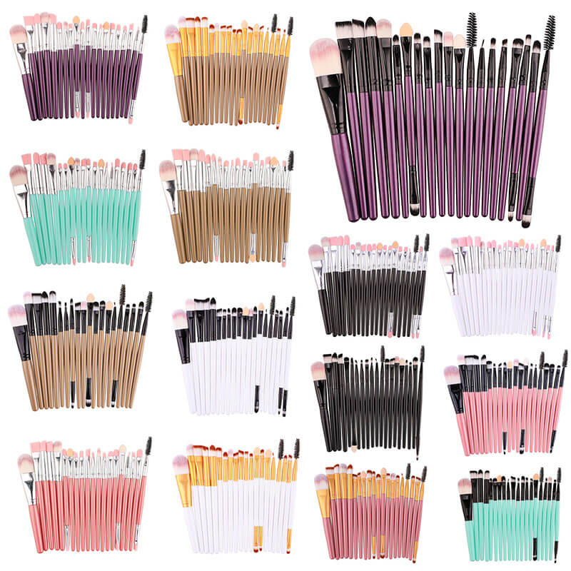 15-type of 20PCS Makeup Brushes Set