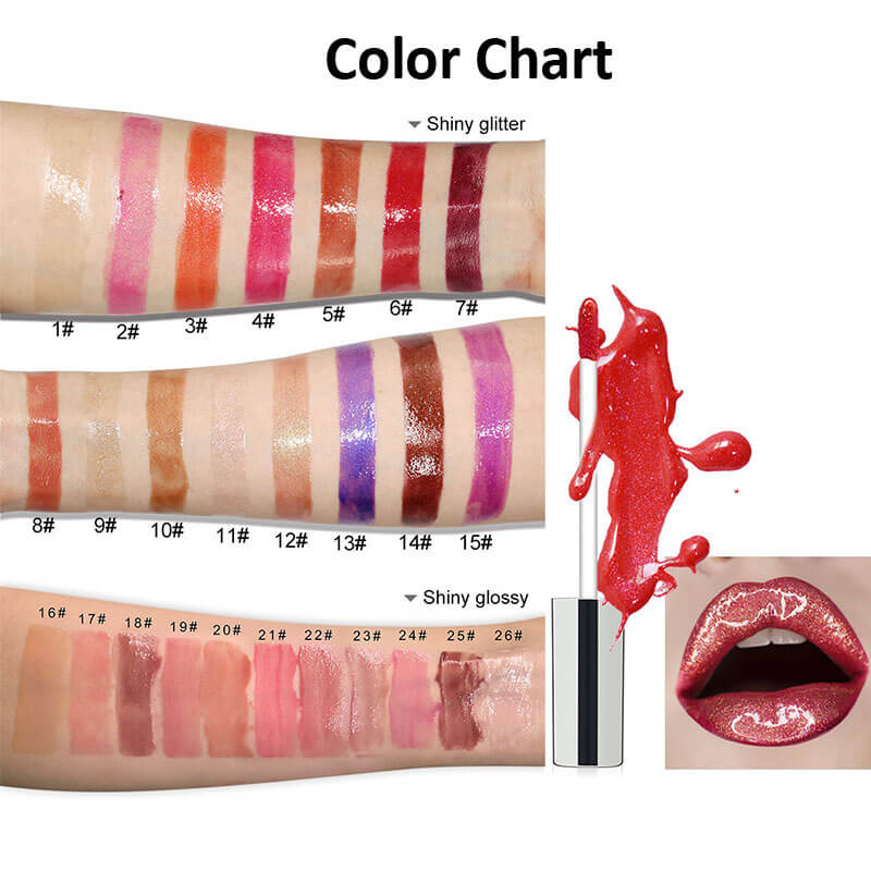 26-color Oil-based Shinny Glossy Mirror Lip Gloss