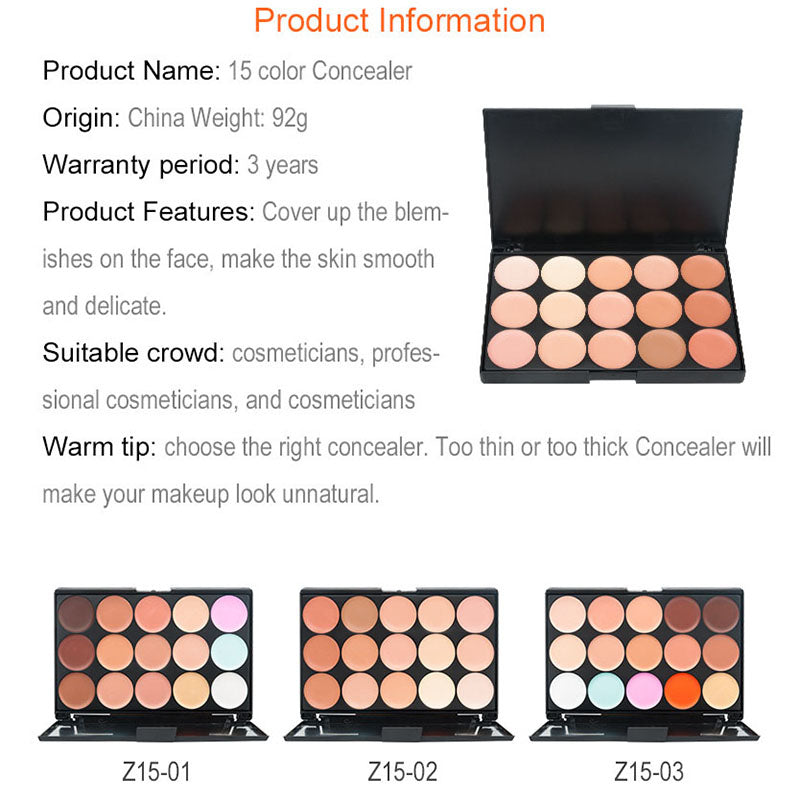 15-color Contouring Concealer Palette