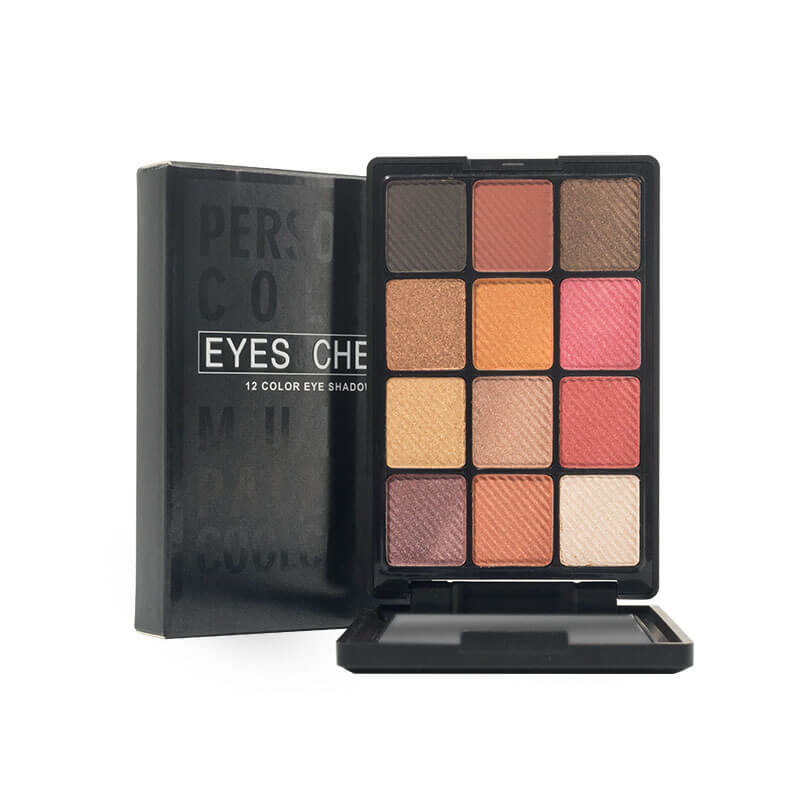 4-style of 12-color Eyeshadow Palette (Hard Plastic Pan)