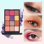4-style of 12-color Eyeshadow Palette (Hard Plastic Pan)