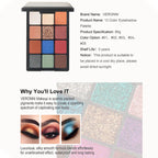 4-style of 12-color Eyeshadow Palette (Hard Plastic Pan)