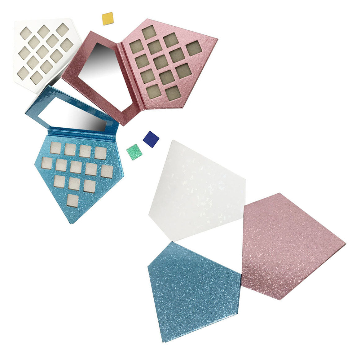 3-type of 13-color DIY Diamond Eyeshadow Palette