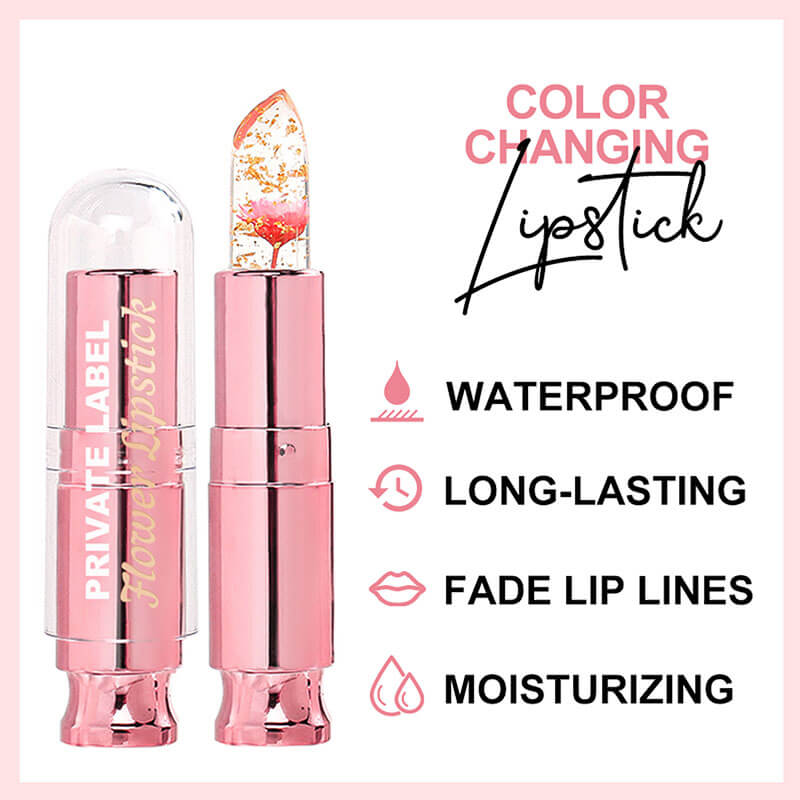 5-color Flower Thermochromic/ Color Chnage Lip Balm