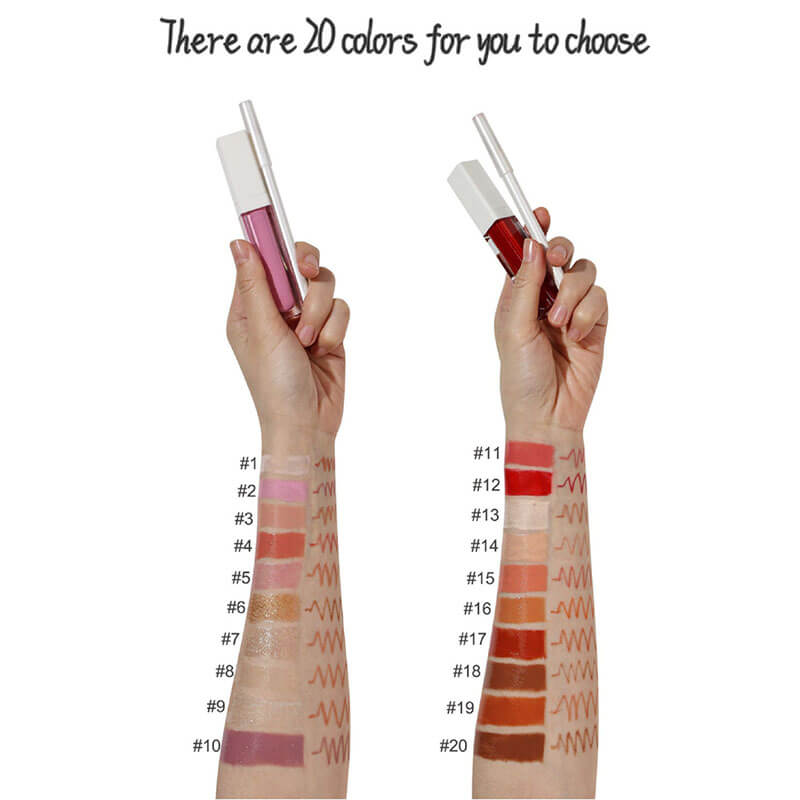 20-color Lip Set for Lip Gloss & Lip Liner