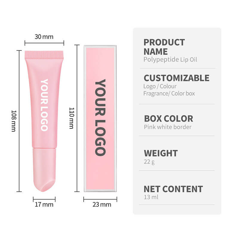 6-color Camellia Anti-Aging Polypeptide Lip Oil