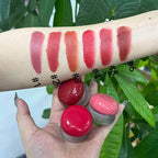 6-color Small Round Jar Mushroom Lip Mud