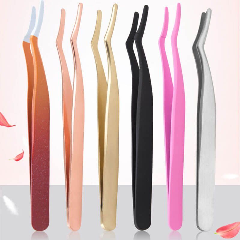 11-color False Eyelash Tweezers