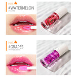 16-color Big brush Chubby tube fruit Vegan Clear Lip Oil