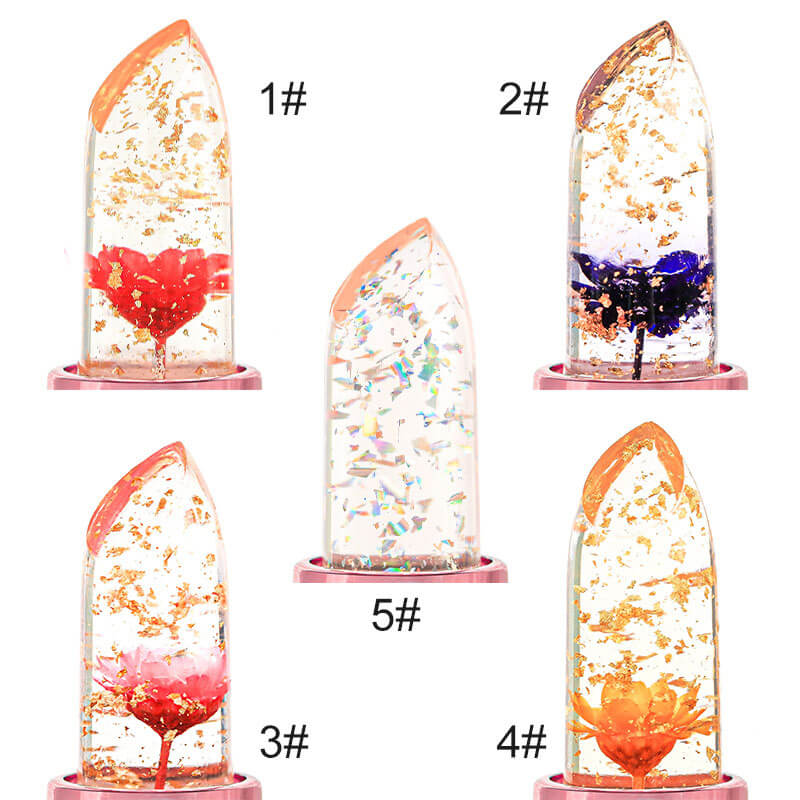 5-color Flower Thermochromic/ Color Chnage Lip Balm