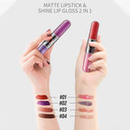 4-color Double-headed  Bicolor Lip Gloss