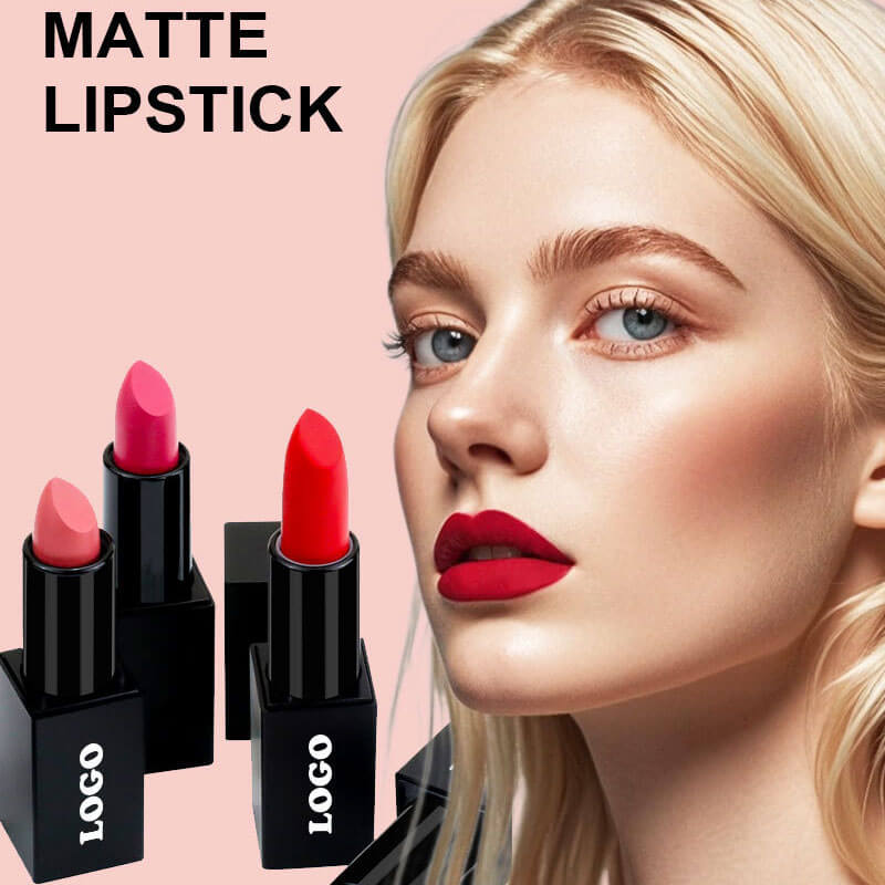 24-color Black Square Tube Matte Lipstick