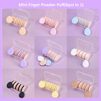 Mini Finger Powder Puff (6-piece a set)