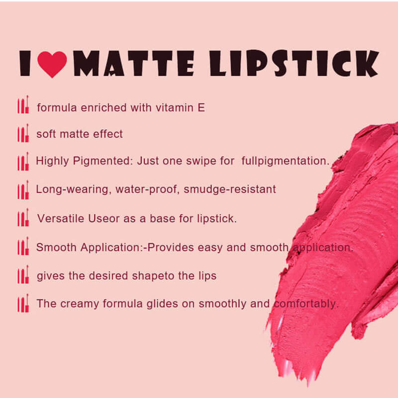 24-color Gold Round Tube Matte Lipstick