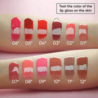 12-color Water-locking Moisturizing Lip Gloss