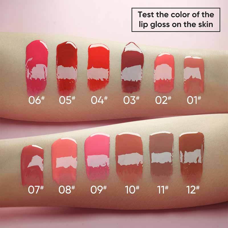 12-color Water-locking Moisturizing Lip Gloss