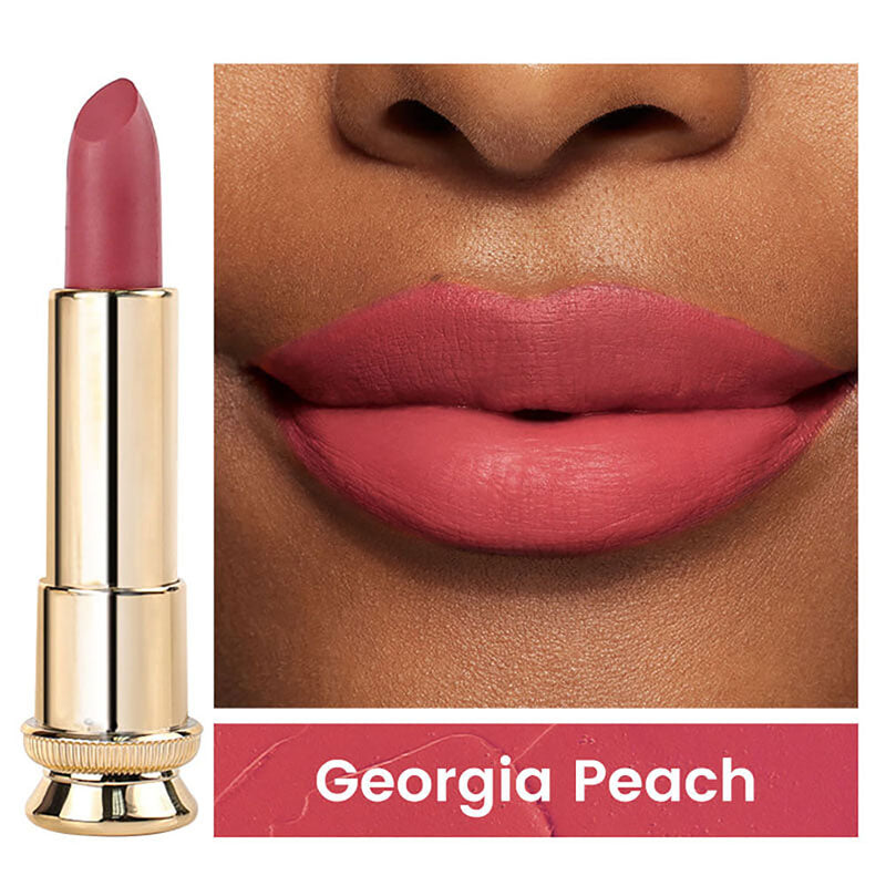 12-color Velvet Nonstick Black Gold Tube Matte Neutral Lipstick