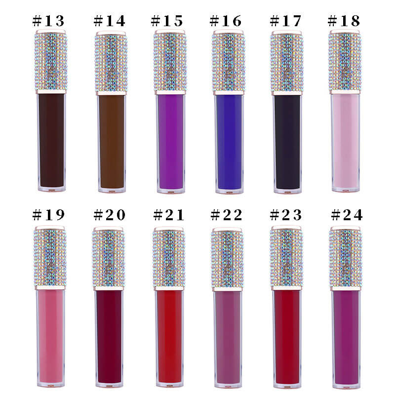 24-color Diamond Non-sticky matte liquid lipstick