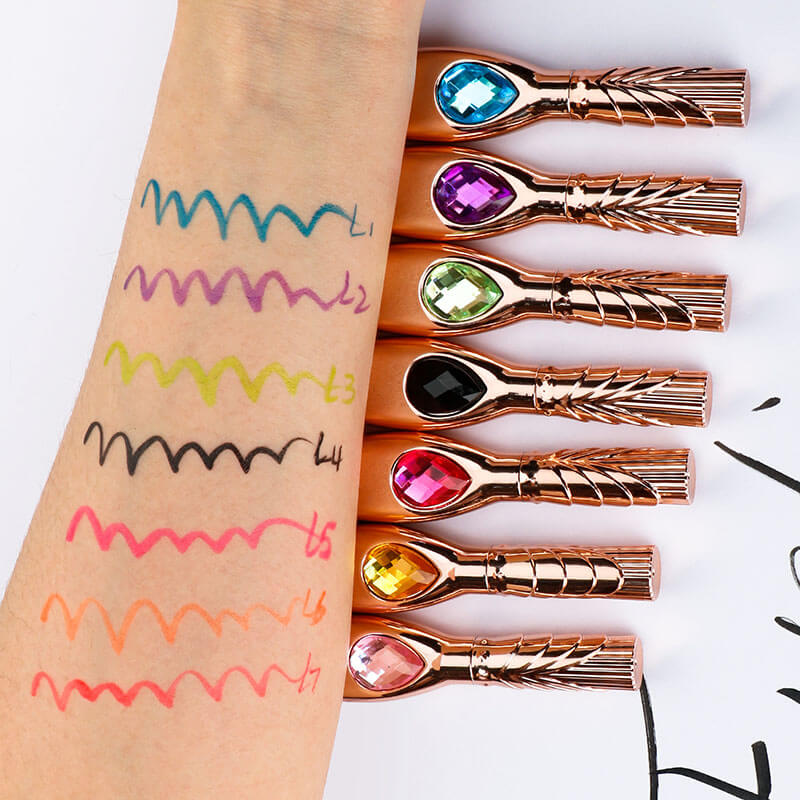 7-color Eyeliner Gold Pencilwith Diamonds