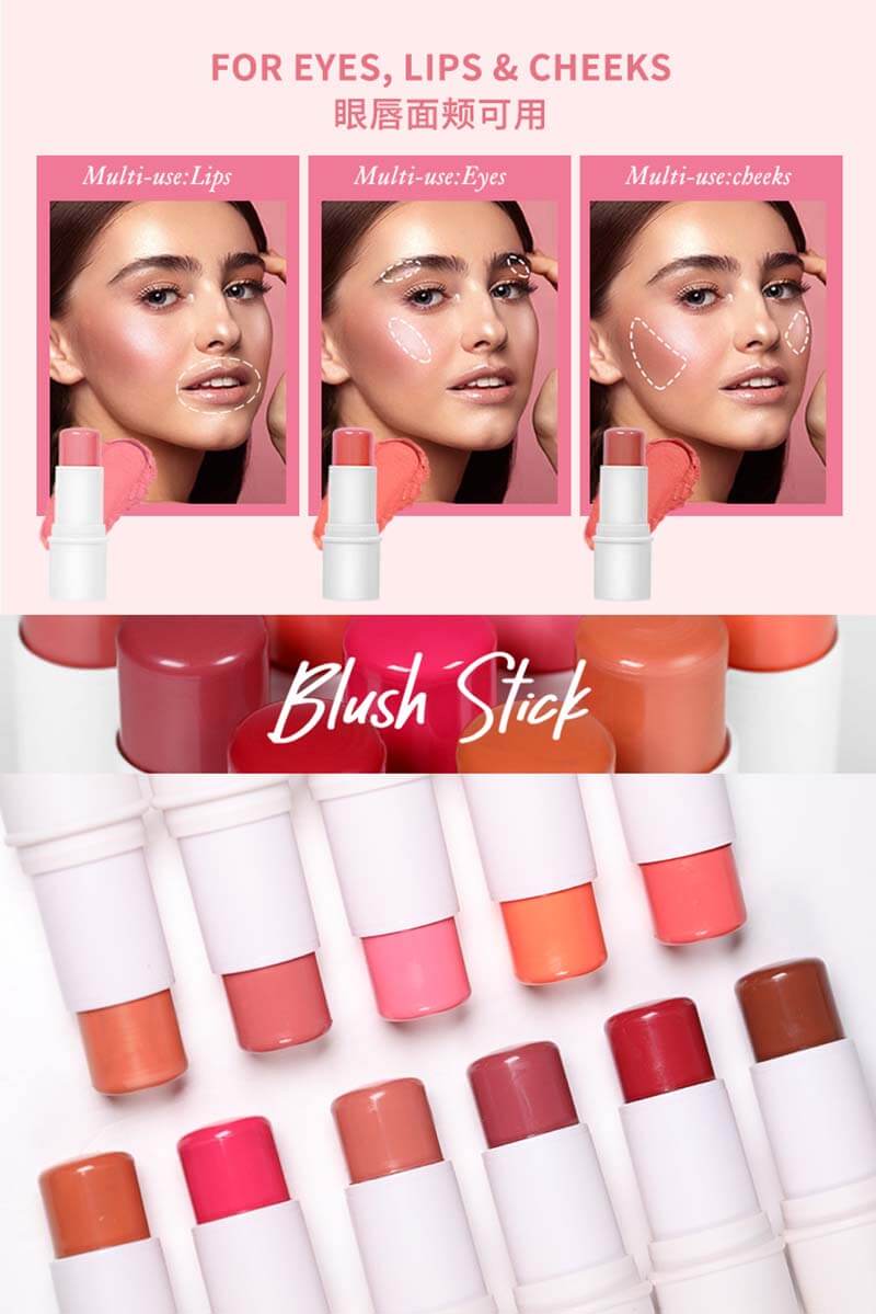 3-type of 11-color Blush Stick
