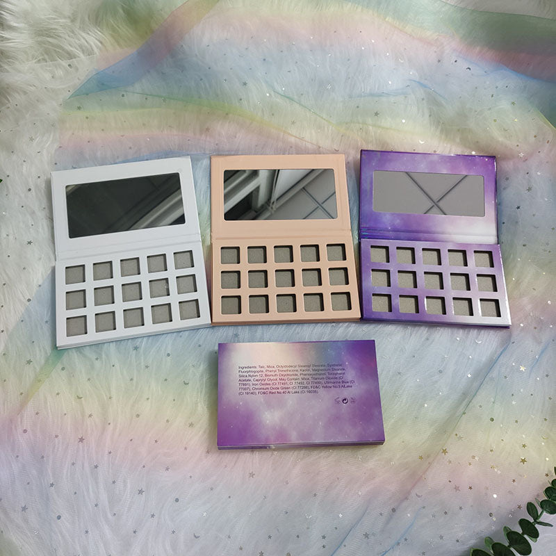 3-type of 15-color DIY  Eyeshadow Palette