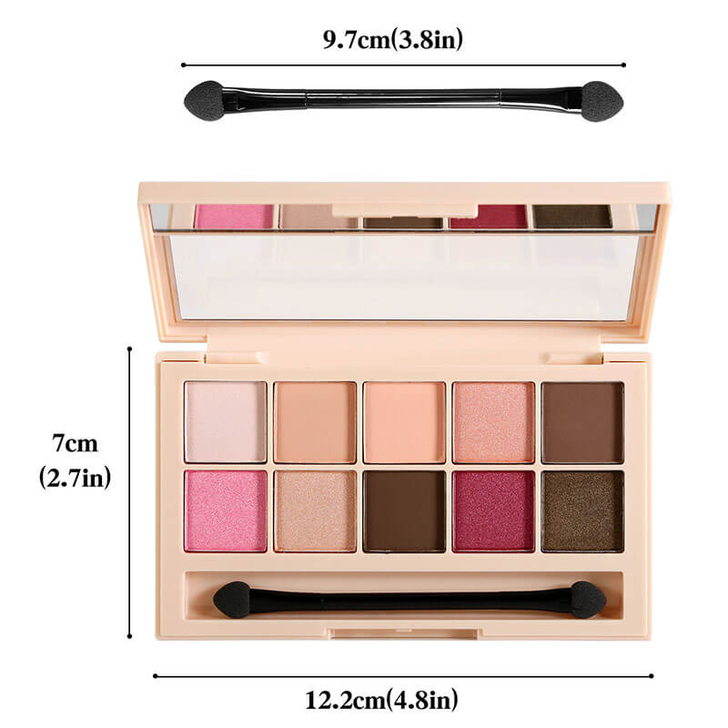 10-color Nude Earth Tone Eyeshadow Palette