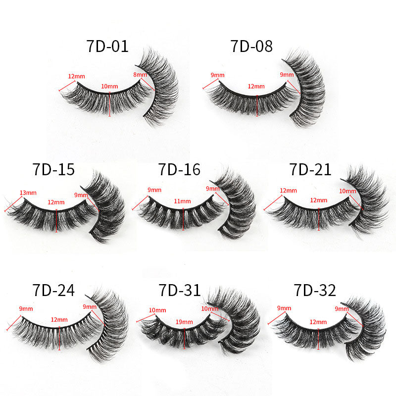 10 Pairs of 7D Eyelashes – Vivid Makup