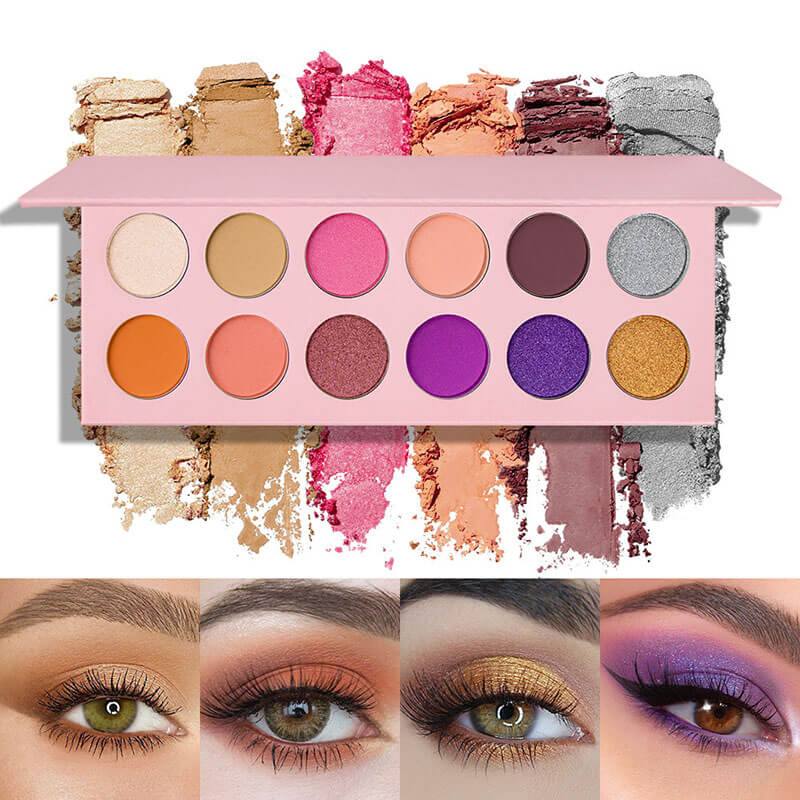 12-color Pink Eyeshadow Palette