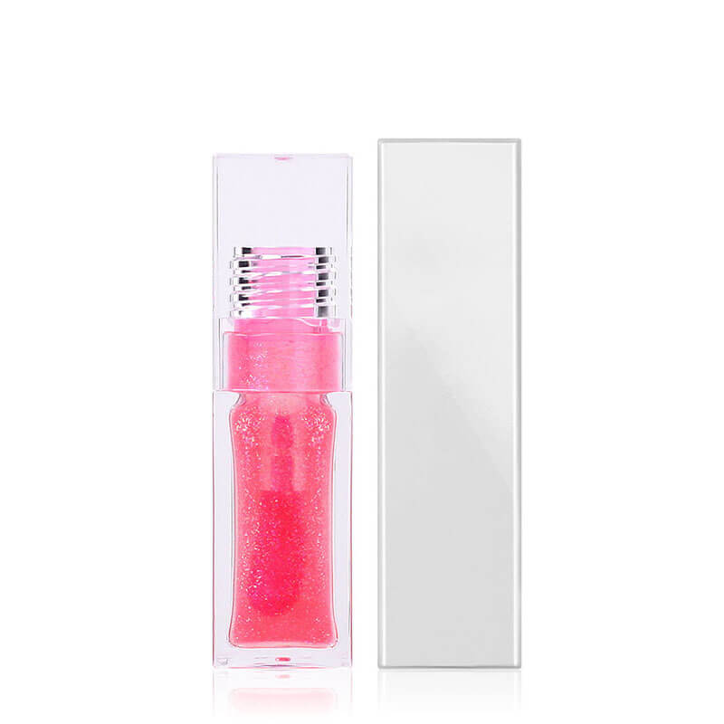 13-color Transparent Water-drop Square Tube Temperature-changing Lip Oil