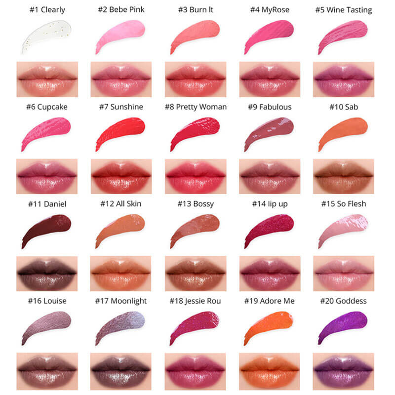 20-color Glossy Moisturizing Lip Gloss