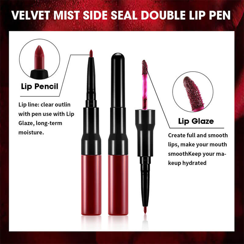 21-color Double-headed Lquid Lipstick and Lip Liner