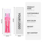 13-color Transparent Water-drop Square Tube Temperature-changing Lip Oil