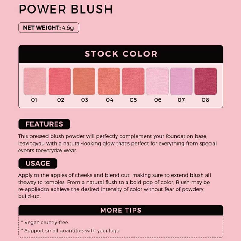 8-color Blush Powder