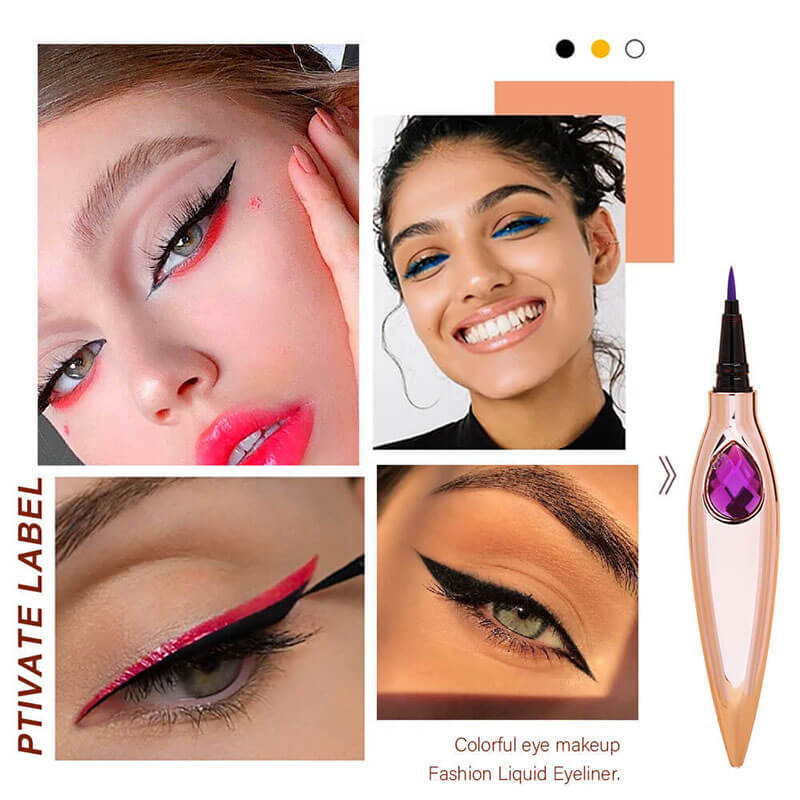 7-color Eyeliner Gold Pencilwith Diamonds