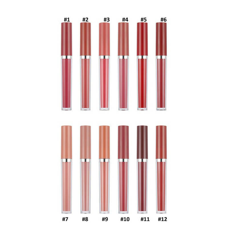 12-color Matte  Liquid Lipstick