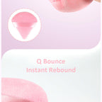 11-color Triangular Flocking Powder Puff 6pcs in box(70*65mm)