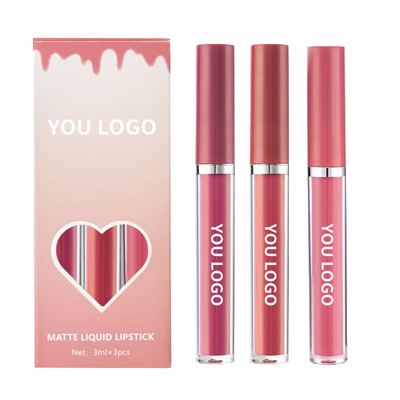 4-color Lip Set Three-piece Liquid Lipstick