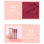 4-color Lip Set Three-piece Liquid Lipstick