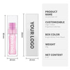 3-color Lip Oil Transparent Square Tube(Temperature Color Changing)