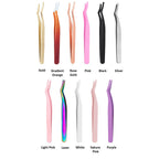 11-color False Eyelash Tweezers