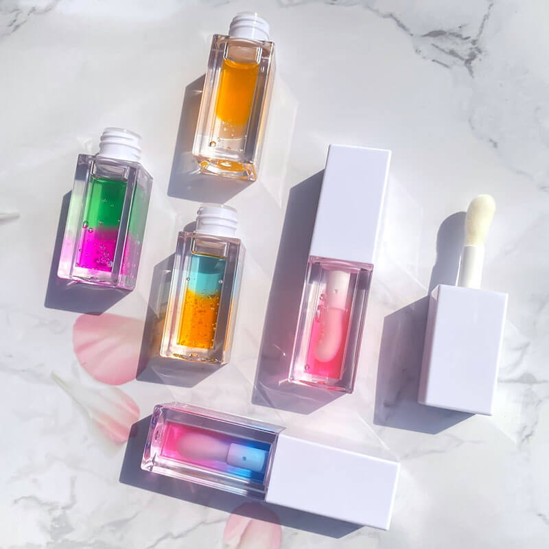 5-color Dual-color Plant-based Fruit Lip Oil