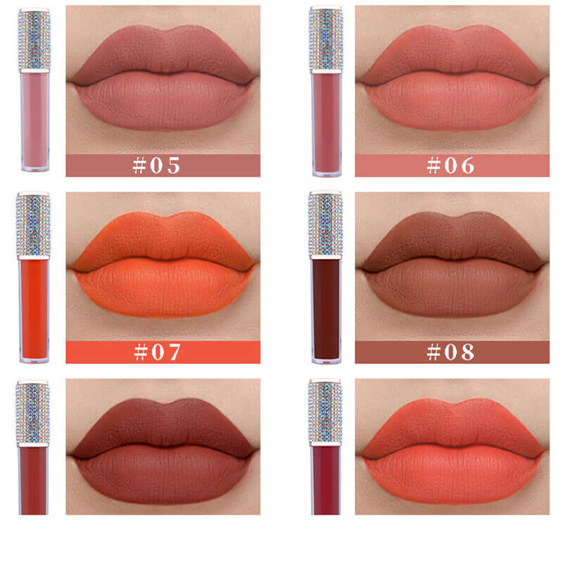 24-color Diamond Non-sticky matte liquid lipstick