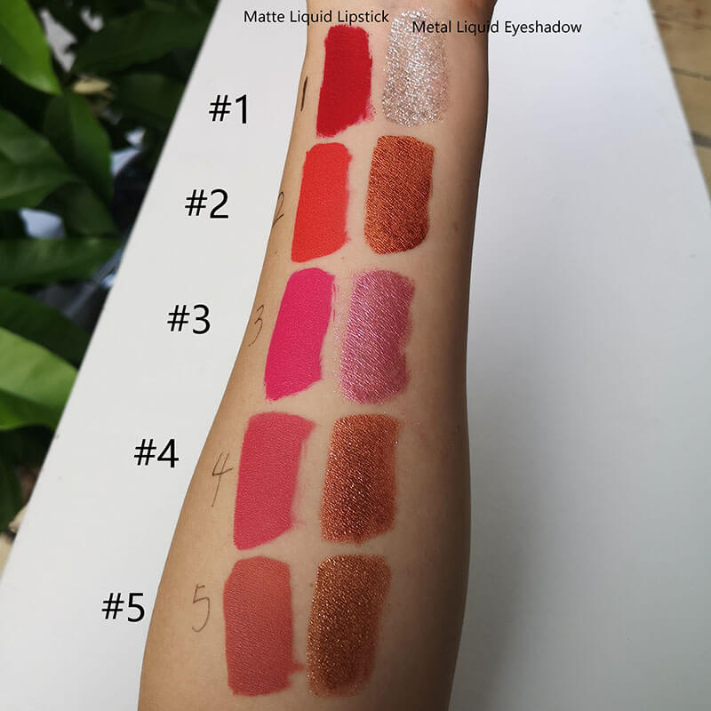 5-color 2-in-1 Liquid Lipstick & Liquid Eyeshadow