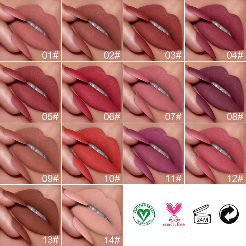 14-color Bullet Matte Lipstick
