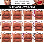 12-color Lip Liner Waterproof Long-lasting Non-removal Matte