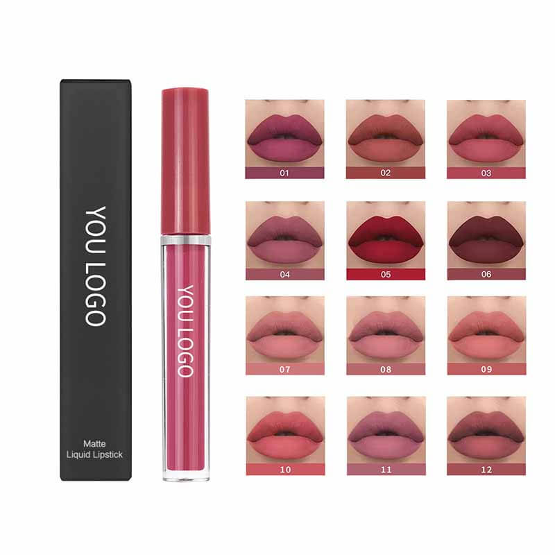 12-color Matte Liquid Lipstick