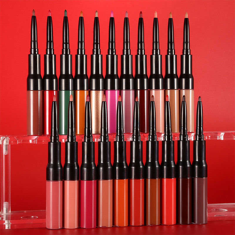 21-color Double-headed Lquid Lipstick and Lip Liner