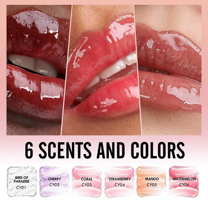 6-color Fruit-scented  Lip Oil