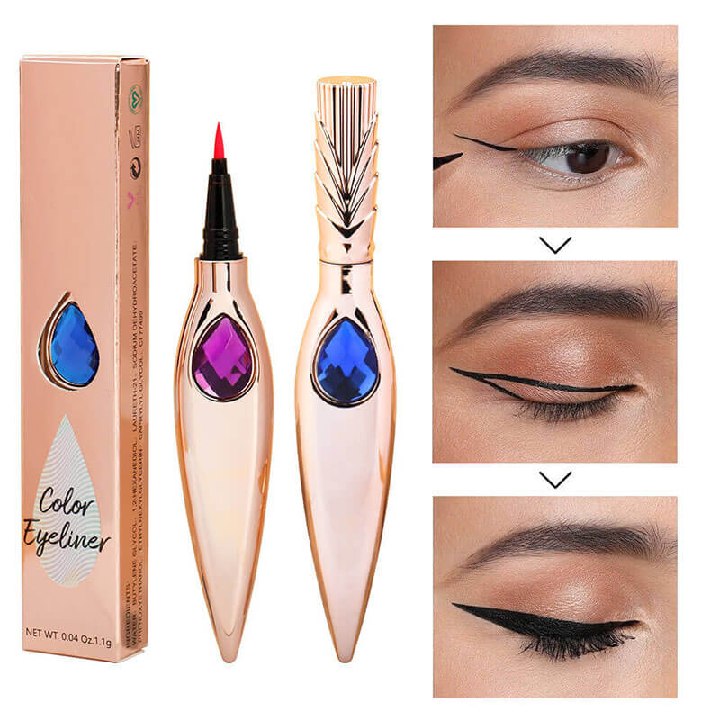 7-color Eyeliner Gold Pencilwith Diamonds