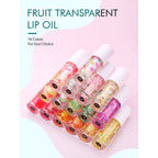 16-color Big brush Chubby tube fruit Vegan Clear Lip Oil